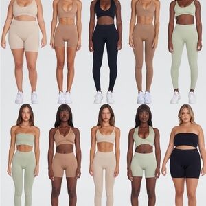 csb • seamless shorts 4” in black